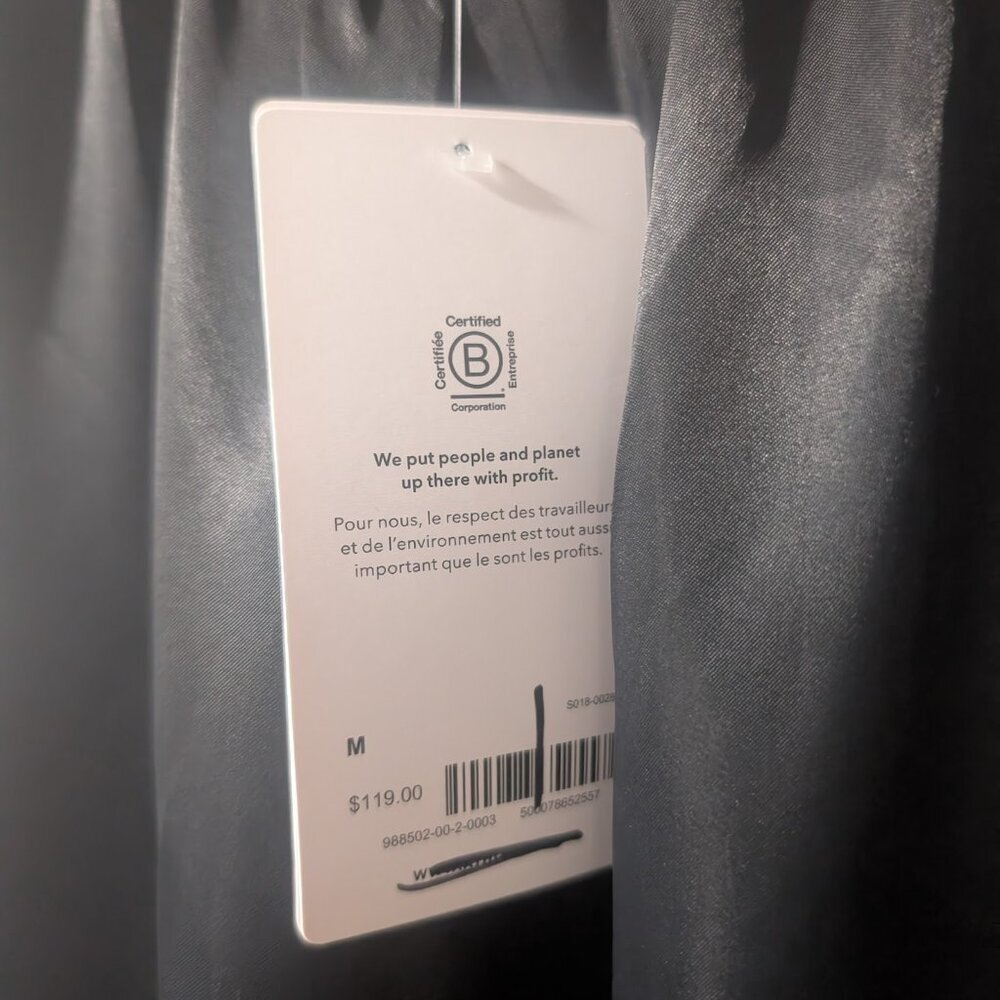 Athleta Black Satin Wide-Leg Slip Jumpsuit Pajama - Picture 6 of 16